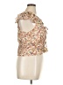 Jessica Simpson 100% Polyester Tan Ivory Sleeveless Blouse Size XL - photo 4