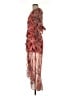 NSR 100% Polyester Paisley Orange Cocktail Dress Size M - photo 5