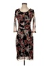 Kay Unger Floral Black Cocktail Dress Size XS - photo 1