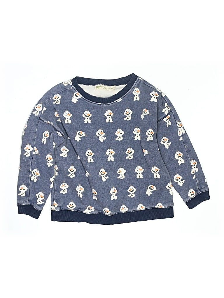 Pre-owned Monica + Andy Kids' Pullover Sweater In Blue