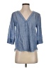 Roi Blue 3/4 Sleeve Blouse Size S - photo 1