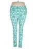 Lularoe Polka Dots Teal Leggings Size 1X Tall (Tall & Curvy) - photo 1