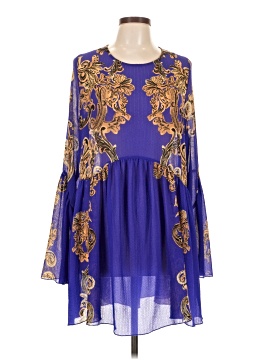 slim fit dress slacks Free People Midnight Kiss Sequin Gold Mini Dress main image 1