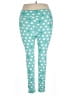 Lularoe Polka Dots Teal Leggings Size 1X Tall (Tall & Curvy) - photo 2