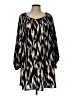 H&M 100% Polyester Chevron-herringbone Black Casual Dress Size L - photo 1