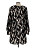H&M 100% Polyester Chevron-herringbone Black Casual Dress Size L - photo 2