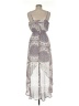 Lily Rose 100% Polyester Paisley Gray Cocktail Dress Size M - photo 2