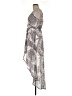 Lily Rose 100% Polyester Paisley Gray Cocktail Dress Size M - photo 5
