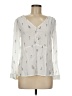Hinge 100% Rayon Ivory Long Sleeve Blouse Size M - photo 1
