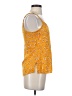 Shyanne 100% Rayon Yellow Sleeveless Top Size XS - photo 4