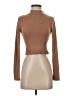 Cotton Candy Brown Long Sleeve Top Size S - photo 1