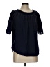 Sharagano Blue Short Sleeve Blouse Size L - photo 1