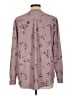 Hilary Radley Floral Purple Long Sleeve Blouse Size L - photo 2