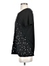 Worthington 100% Polyester Stars Black Short Sleeve Top Size S - photo 5