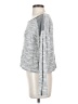 C&C California Metallic Silver Pullover Sweater Size S - photo 5