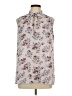 St. Tropez West 100% Polyester Gray Sleeveless Blouse Size L - photo 1
