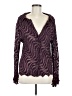 Komarov 100% Polyester Purple Long Sleeve Blouse Size M - photo 1