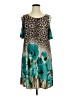 Lilypad Animal Print Teal Casual Dress Size 1X - photo 1