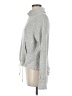 Sweaty Betty 100% Polyester Metallic Gray Turtleneck Sweater Size 6 - photo 5