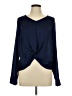 Express Outlet 100% Polyester Blue Long Sleeve Top Size L - photo 1