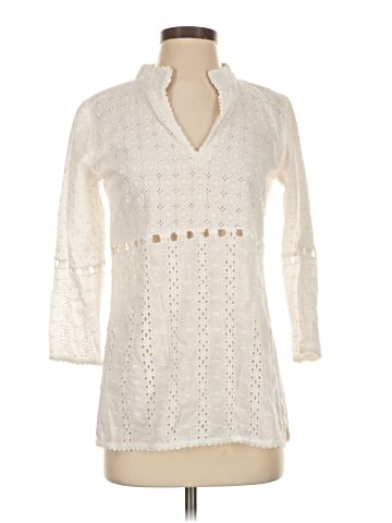 Gretchen Scott Designs 3/4 Sleeve Blouse (view 1)