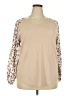 ADREAMLY Tan Long Sleeve Blouse Size 2X - photo 1