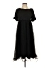 Unbranded 100% Polyester Black Casual Dress Size XS (estimated) - photo 1