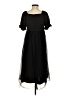 Unbranded 100% Polyester Black Casual Dress Size XS (estimated) - photo 2