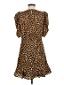 Aqua 100% Polyester Animal Print Brown Cocktail Dress Size M - photo 2