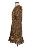 Aqua 100% Polyester Animal Print Brown Cocktail Dress Size M - photo 5