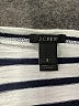 J.Crew 100% Cotton Stripes Ivory Silver Long Sleeve Top Size S - photo 7