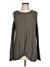 Dina Be Gray Long Sleeve Top Size L - photo 1