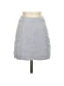 Free People Chevron-herringbone Blue Gray Denim Skirt Size 0 - photo 1