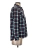 Love Notes 100% Cotton Plaid Teal Long Sleeve Button-Down Shirt Size S - photo 4