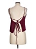 Unbranded 100% Polyester Burgundy Sleeveless Top Size L - photo 2