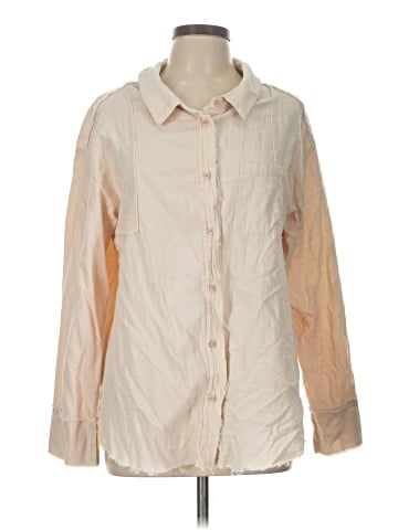 Very J Long Sleeve Button-Down Shirt (view 1)
