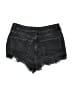 Zara Paisley Black Denim Shorts Size 6 - photo 2