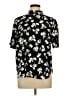 Ann Taylor 100% Polyester Print Black Short Sleeve Blouse Size L - photo 1