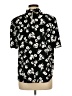 Ann Taylor 100% Polyester Print Black Short Sleeve Blouse Size L - photo 2