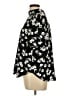 Ann Taylor 100% Polyester Print Black Short Sleeve Blouse Size L - photo 5