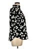 Ann Taylor 100% Polyester Print Black Short Sleeve Blouse Size L - photo 4