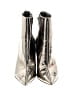 Nine West Metallic Silver Gray Ankle Boots Size 7 1/2 - photo 2