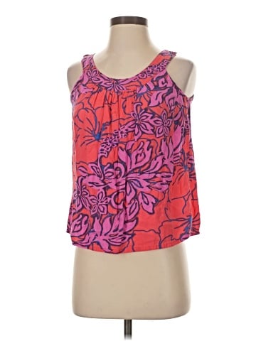 Hibiscus Collection Sleeveless Blouse (view 1)