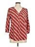Tacera 100% Polyester Red 3/4 Sleeve Blouse Size M - photo 1