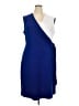 Kasper Color Block Blue Casual Dress Size XXL - photo 1