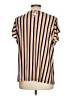 Liz Claiborne Stripes Gold Short Sleeve Top Size L - photo 2