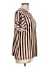 Liz Claiborne Stripes Gold Short Sleeve Top Size L - photo 4