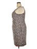 Robbie Bee 100% Polyester Animal Print Brown Casual Dress Size 18 - photo 5
