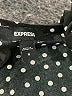 Express Polka Dots Black Short Sleeve Blouse Size S - photo 7