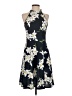 Unbranded 100% Polyester Floral Black Cocktail Dress Size XS (estimated) - photo 1